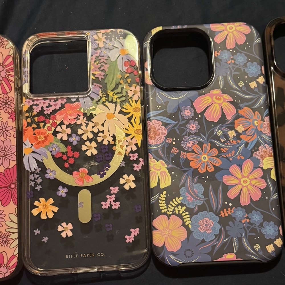 Rifle Paper Co. Colorful Floral Phone Case - Black and Multicolor